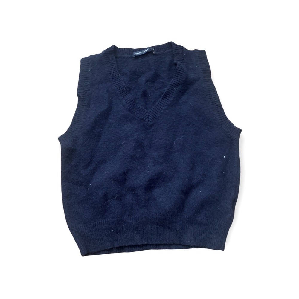 Sweater Vest In Navy Blue